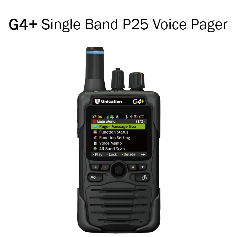 [G4VP-P] Unication G4+ 700/800 MHz P25 Voice Pager
