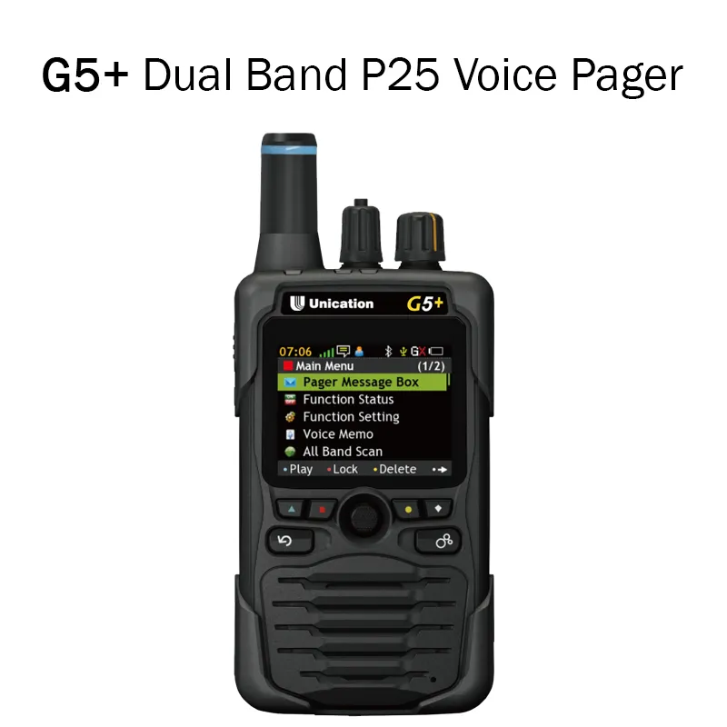 [G5UHFC-P] Unication G5+ UHF 400-470 MHz, 700/800 MHz P25 Pager