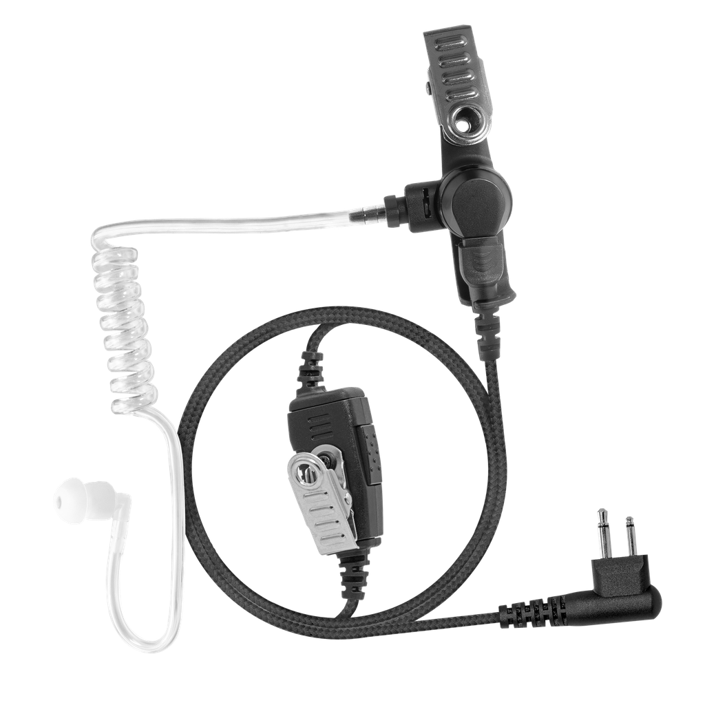 1-Wire Acoustic Tube Earpiece with Braided Fiber Cloth - AT+1W-K1